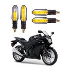 Kit 4 Setas Sequenciais Pisca de Led Universal Modelo P50S Moto CBR 250R 2004 2005 2006 2007 2008 2009 - Stallion P50S