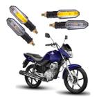 Kit 4 Setas Sequenciais Pisca Led Universal Modelo P50S CG 150 TITAN EX 2004 2005 2006 2007 2008 2009 2010 2011 2012