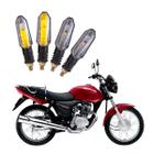 Kit 4 Setas Sequenciais Pisca Led Universal Modelo P50S CG 150 TITAN KS 2004 2005 2006 2007 2008 2009 2010 2011 2012 - Stallion P50S