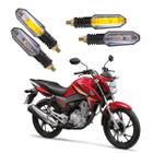 Kit 4 Setas Sequenciais Pisca Led Universal Modelo P50S CG 160 TITAN SE 2004 2005 2006 2007 2008 2009 2010 2011 2012