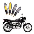 Kit 4 Setas Sequenciais Pisca Led Universal Modelo P50S Moto CG 150 SPORT 2004 2005 2006 2007 2008 2009 2010 2011 2012