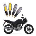 Kit 4 Setas Sequenciais Pisca Led Universal Modelo P50S Moto CG 150 TITAN 2004 2005 2006 2007 2008 2009 2010 2011 2012