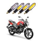 Kit 4 Setas Sequenciais Pisca Led Universal Modelo P50S Moto FACTOR 150 2004 2005 2006 2007 2008 2009 2010 2011 2012