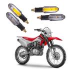 Kit 4 Setas Sequenciais Pisca Led Universal Modelo P50S Moto HONDA CRF 230F 2004 2005 2006 2007 2008 2009 2010 2011 2012