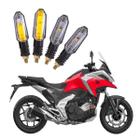 Kit 4 Setas Sequenciais Pisca Led Universal Modelo P50S Moto HONDA NC 700X 2004 2005 2006 2007 2008 2009 2010 2011 2012