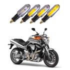 Kit 4 Setas Sequenciais Pisca Led Universal Modelo P50S Moto MT01 2013 2014 2015 2016 2017 2018 2019 2020 2021 - Stallion P50S