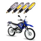 Kit 4 Setas Sequenciais Pisca Led Universal Modelo P50S Moto XTZ 125  2013 2014 2015 2016 2017 2018 2019 2020 2021