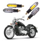 Kit 4 Setas Sequenciais Pisca Led Universal Modelo P50S SHADOW AM 750 2004 2005 2006 2007 2008 2009 2010 2011 2012