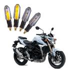 Kit 4 Setas Sequenciais Pisca Led Universal Modelo P50S Suzuki GSR 750 2004 2005 2006 2007 2008 2009 2010 2011 2012