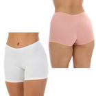 Kit 4 Short Curto Segunda Pele Feminina Sem Renda Shortinho Pra Usar Com Vestido Saia Calça Adulto