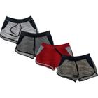 Kit 4 Shortinho Feminino MXD Conceito Casual Fitness Cores Diversas