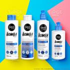 Kit 4 SOS Bomba Crescimento Cabelos Ondulados Cacheados Crespos Shampoo + Condicionador + Ativador + Creme Pentear