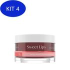 Kit 4 Sweet Lips Esfoliante Labial Sabor Cereja