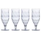 Kit 4 Taças Para Cerveja 350 Ml Acqua 18x7 Cm Transparente