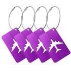 Kit 4 Tags Mala Viagem Etiqueta Identificador Resistente Seguro Colorido