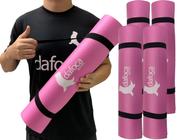 Kit 4 Tapetes Yoga Mat Exercícios DF1030 50x180cm 5mm Rosa Dafoca Sports