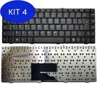 Kit 4 Teclado Itautec W7630 W7635 W7645 W7650 W7655 Abnt2