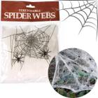 Kit 4 Teia De Aranha Branca Decoração De Halloween Festa - Bela Import