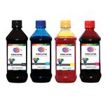 Kit 4 Tinta Compatível HP F4280 F4480 C4680 D110 500ml BK Pigmentado