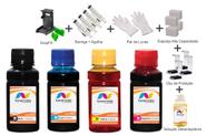 Kit 4 Tinta Para HP 2050 122xl 100ml Linha Platinum