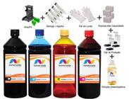 Kit 4 Tinta Para HP 2548 662 1 Litro Linha Platinum