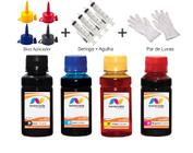 Kit 4 Tinta Para HP Smart Tank 502 GT51 GT52 e GT53 100ml Linha Platinum