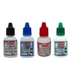 Kit 4 Tinta Para Marcador De Quadro Branco Preto Azul Vermelho Verde