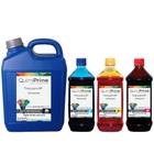 Kit 4 Tinta Recarga Tankfull Para HP Universal de Black 5L Color 1L QuimiPrime