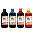 Kit 4 Tinta Tankfull Para Cartucho HP 21 C9351A e 22 C9352A Impressora F4180 F380 D2460 de 500ml