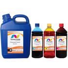 Kit 4 Tinta Tankfull Para Impressora Canon CLI 221- Canon MP560 MP620 MP640 MP980 MP990 CMYK de 5L Black 1L Color - Toner Vale