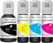 kit 4 Tintas 504 para L-6161 L-4150 L-4160 L-6191 L-6171 tinta compativel - ecologycpaint INKTANK