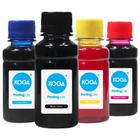 Kit 4 Tintas Bulk Ink L300 CMYK Corante 100ml Koga