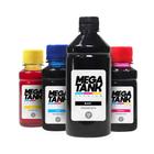 Kit 4 Tintas Canon G4111 Black 500ml Coloridas 100ml Mega Tank