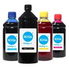 Kit 4 Tintas Canon MG2510 Black 1 Litro Coloridas 500ml Koga