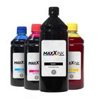 Kit 4 Tintas Canon PG145  CL146 Black 1 Litro Coloridas 500ml  - Maxx Ink