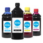 Kit 4 Tintas para Cartucho  662  662XL Black 1 Litro Coloridas 500ml Koga