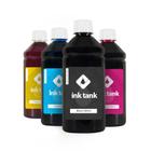 Kit 4 Tintas para HP Black Pigmentada 21 e Colorida Corante 22 Ink Tank 500 ml Ink Tank