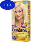 Kit 4 Tintura Creme Cor & Ton - Cor: 12.11 Louro Platinado