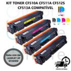 Kit 4 Toner Compatível 204A CF510A CF511A CF512A CF513A M154 M154A M154