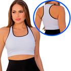 Kit 4 Top Fitness Tendencia 2025 Forro Reforçada Frente Dupla Treino Academia Caminhada