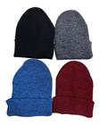 Kit 4 Touca Gorro Lã Frio Adulto Unissex Moda Inverno Sortidos