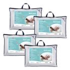 Kit 4  Travesseiros Basic Soft