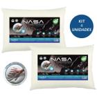 Kit 4 Travesseiros Viscoelásticos Duoflex Nasa X Alto