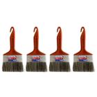 Kit 4 Trincha Pincel Para Pintura Látex Acrílica 4'' Tigre