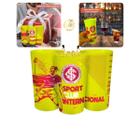 Kit 4 Un Copo Plástico 500ml Festa Bebidas Time Internacional Infantil Selo Oficial