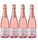 Kit 4 Un Espumante Casa Valduga Arte Tradicional Brut Rose 12 meses 750 ml