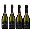 Kit 4 Un Espumante Ponto Nero Cult Brut 750 ml