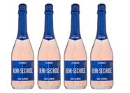 Kit 4 Un Espumante Saint Germain Demi-Sec Rosé 660 ml