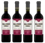 Kit 4 Un Vinho Tinto Seco Ballardin & Cavali 750 ml