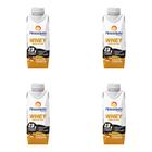 Kit 4 Und Bebida Láctea Whey Piracanjuba Zero Lactose Pasta De Amendoin 250ml